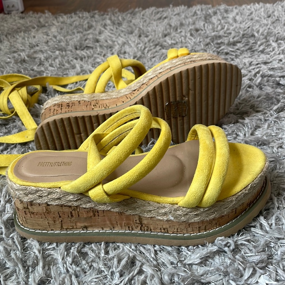 PRETTYLITTLETHING Espadrille Flatform Sandals